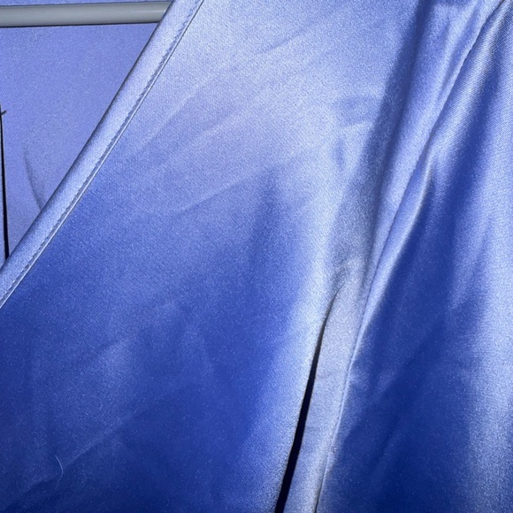 Chic Bump Club Iced Blue Maxi Long Sleeve Maternity Gown - Picture 7 of 7